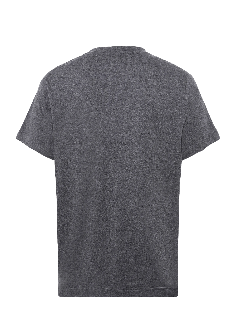 Mads Nørgaard - Cotton Jersey Frode Logo Tee FAV - kortærmede t-shirts - dark grey melange - 1