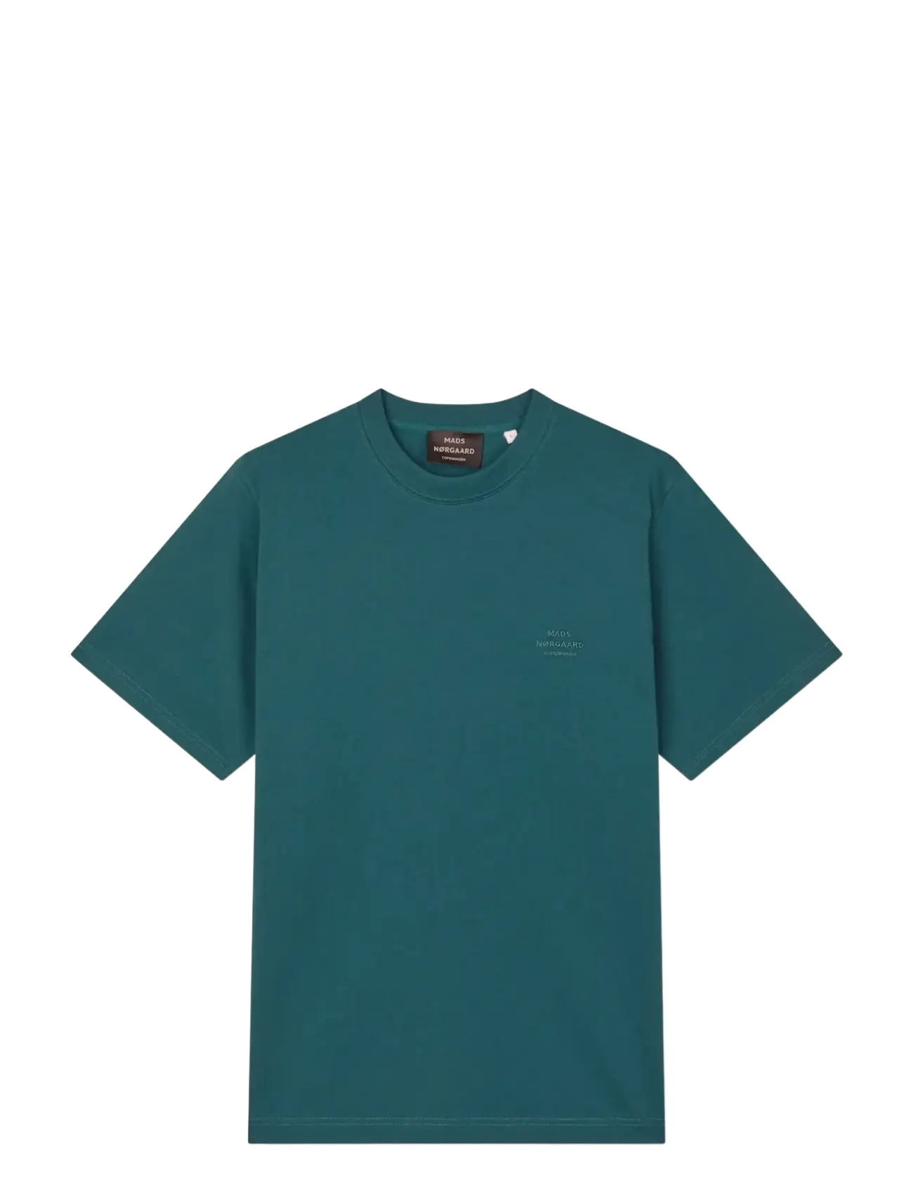 Mads Nørgaard Cotton Jersey Frode Logo Tee FAV - T-shirts - DEEP SEA / green