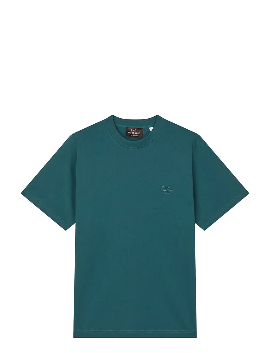 Mads Nørgaard - Cotton Jersey Frode Logo Tee FAV - kurzärmelige t-shirts - deep sea - 1