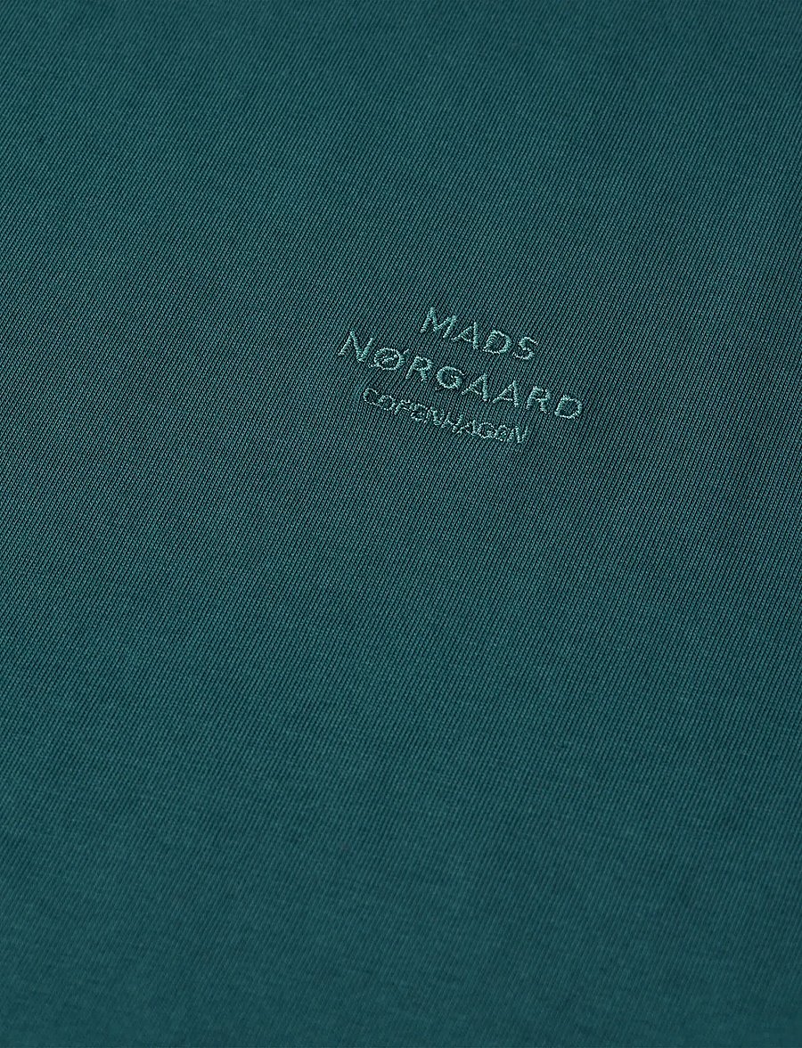 Mads Nørgaard - Cotton Jersey Frode Logo Tee FAV - kurzärmelige t-shirts - deep sea - 3