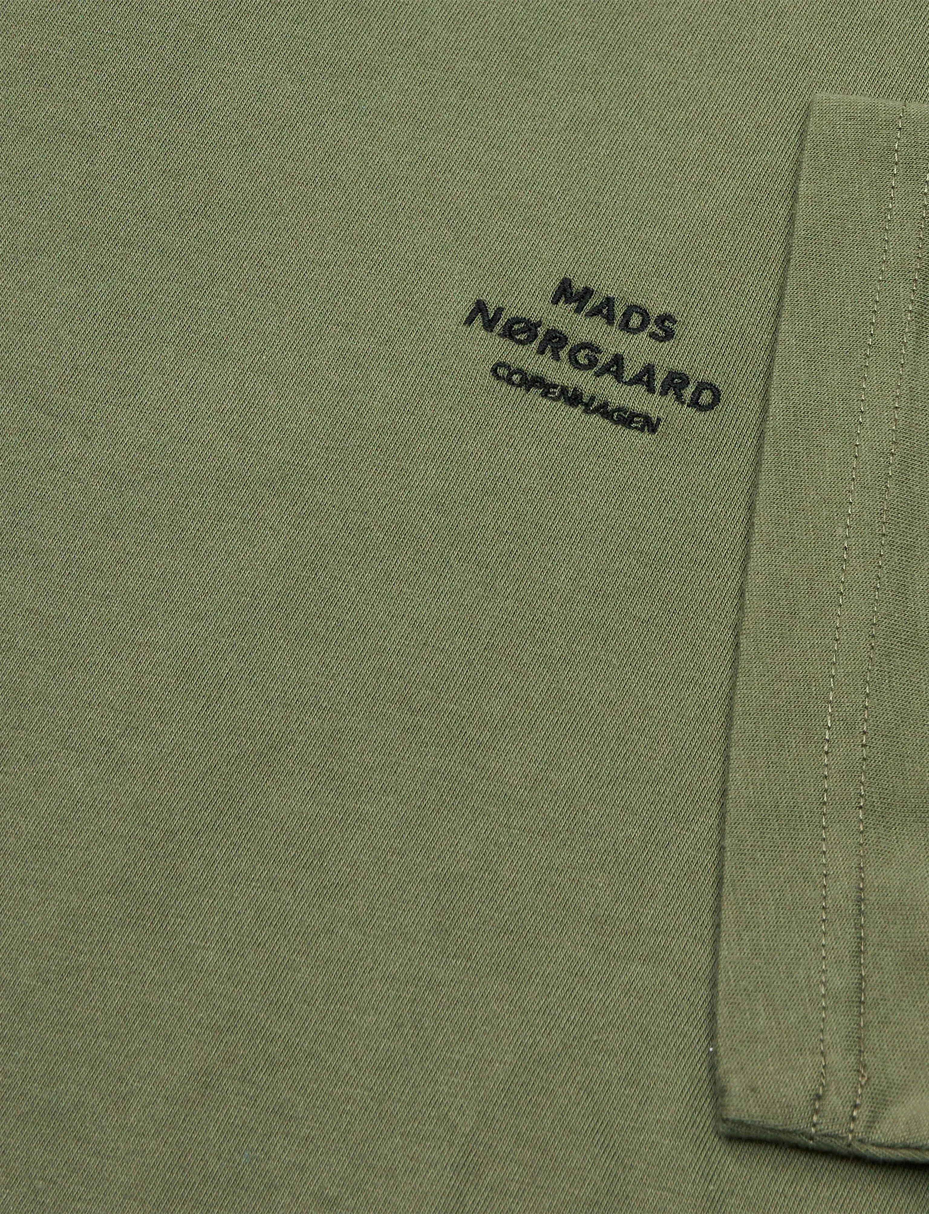 Mads Nørgaard - Cotton Jersey Frode Logo Tee FAV - short-sleeved t-shirts - four leaf clover - 1