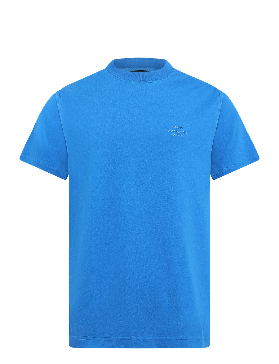 Mads Nørgaard - Cotton Jersey Frode Logo Tee FAV - kurzärmelige t-shirts - lapis blue - 1