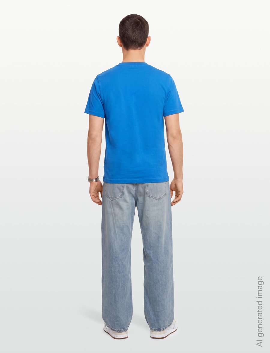 Mads Nørgaard - Cotton Jersey Frode Logo Tee FAV - kurzärmelige t-shirts - lapis blue - 4