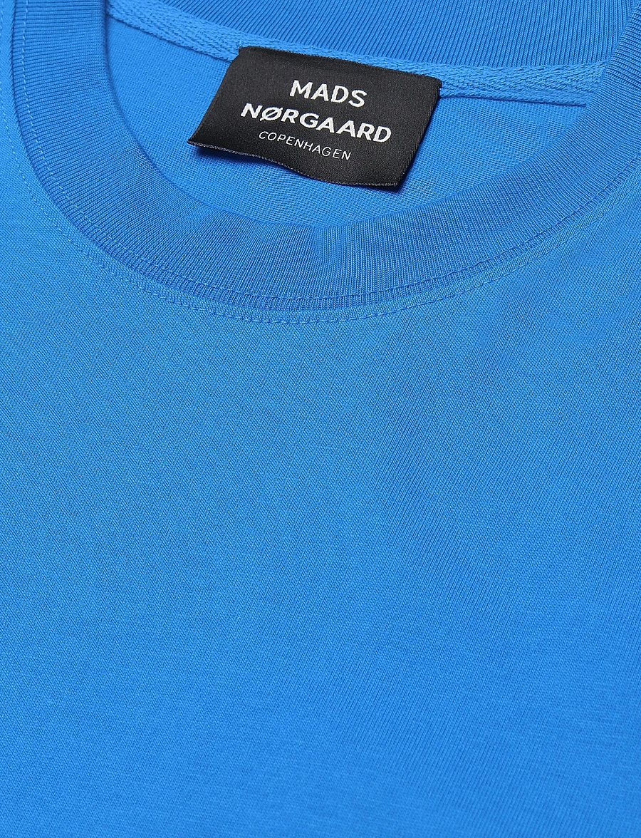 Mads Nørgaard - Cotton Jersey Frode Logo Tee FAV - kurzärmelige t-shirts - lapis blue - 5