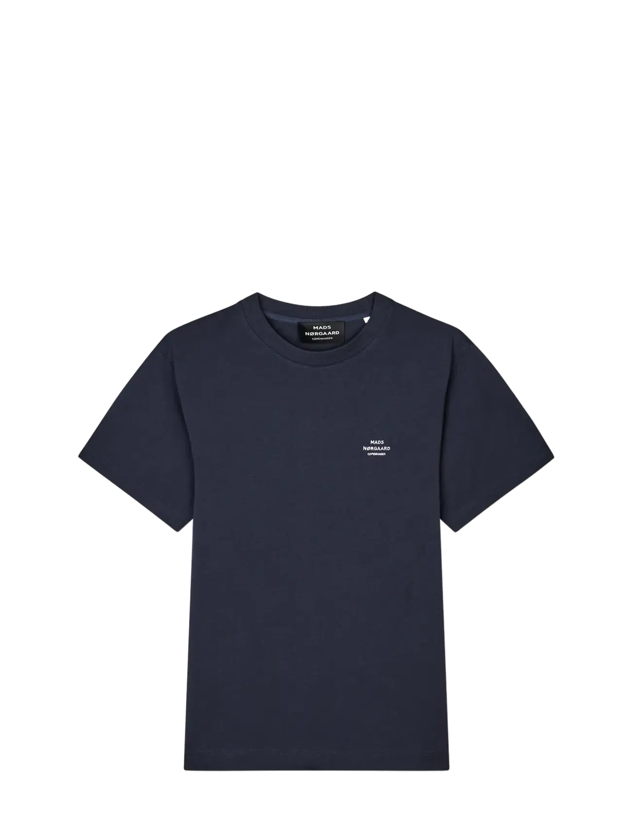 Mads Nørgaard Cotton Jersey Frode Logo Tee FAV - Kleidung - PARISIAN NIGHT / navy