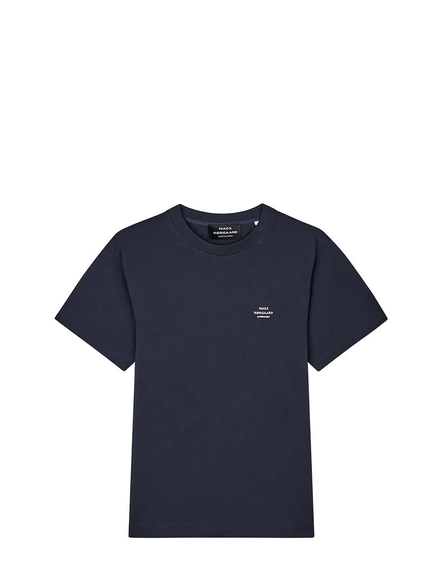 Mads Nørgaard - Cotton Jersey Frode Logo Tee FAV - kurzärmelig - parisian night - 0