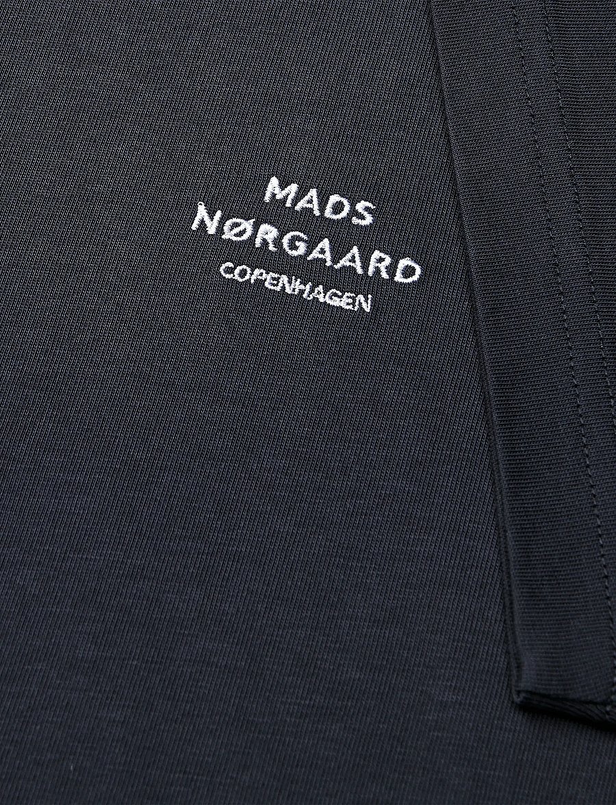 Mads Nørgaard - Cotton Jersey Frode Logo Tee FAV - kurzärmelig - parisian night - 1