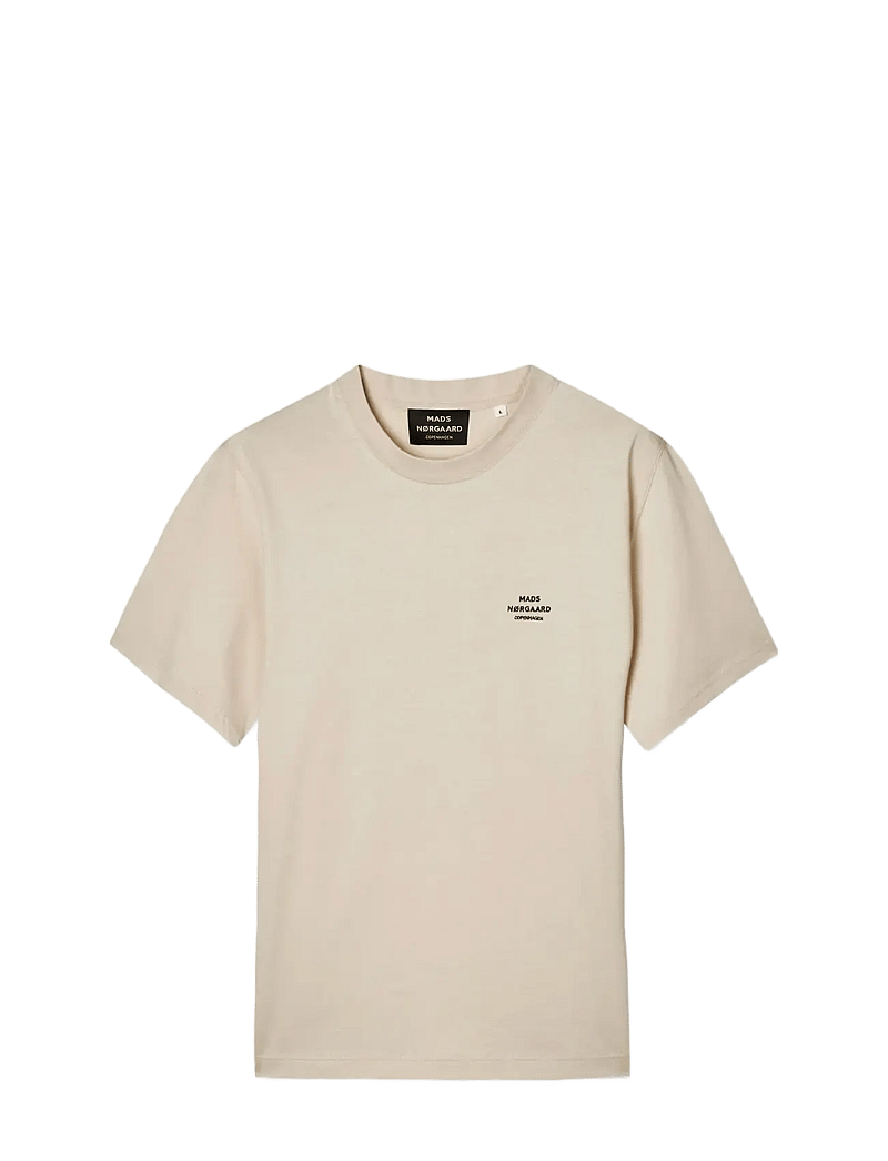 Mads Nørgaard - Cotton Jersey Frode Logo Tee FAV - kortærmede t-shirts - rainy day - 0