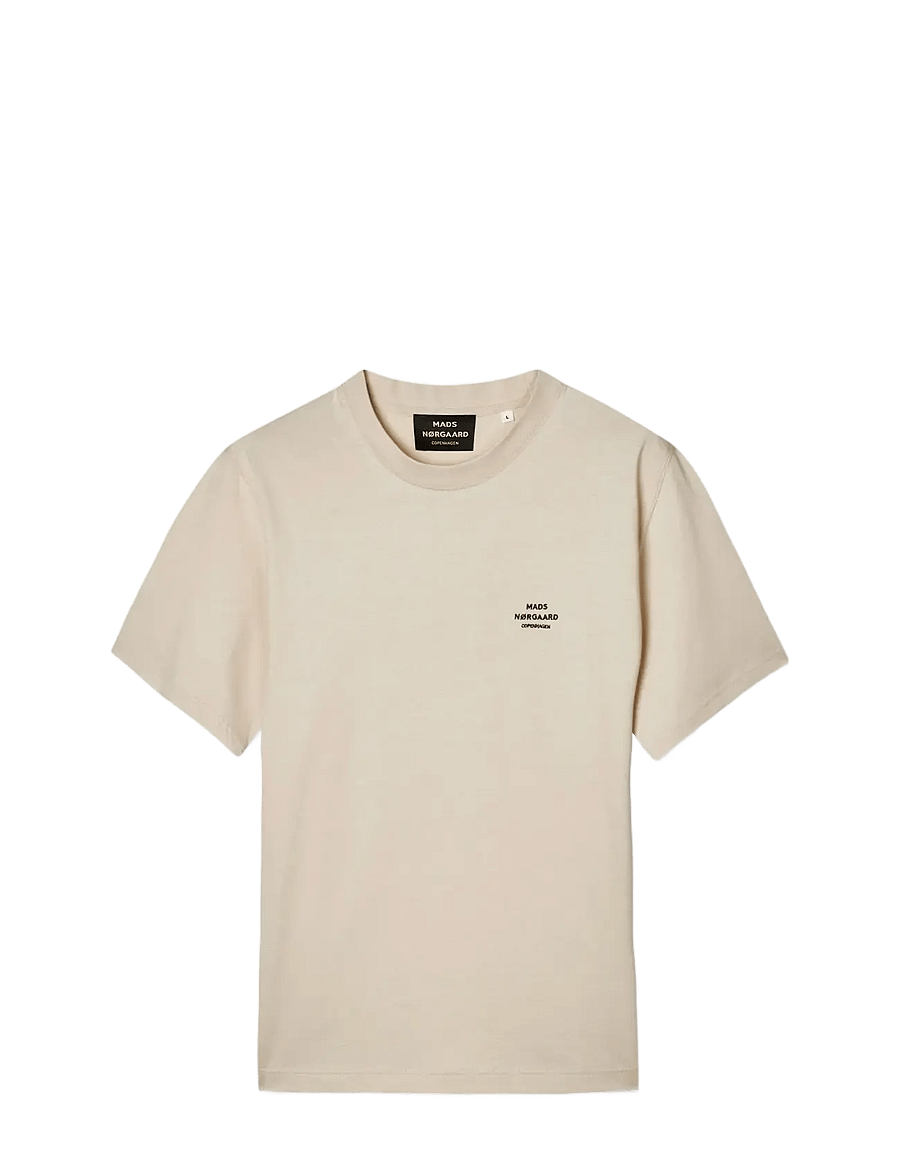 Mads Nørgaard - Cotton Jersey Frode Logo Tee FAV - kurzärmelige t-shirts - rainy day - 0