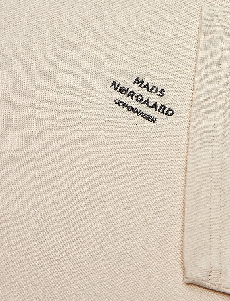 Mads Nørgaard - Cotton Jersey Frode Logo Tee FAV - kortærmede t-shirts - rainy day - 1