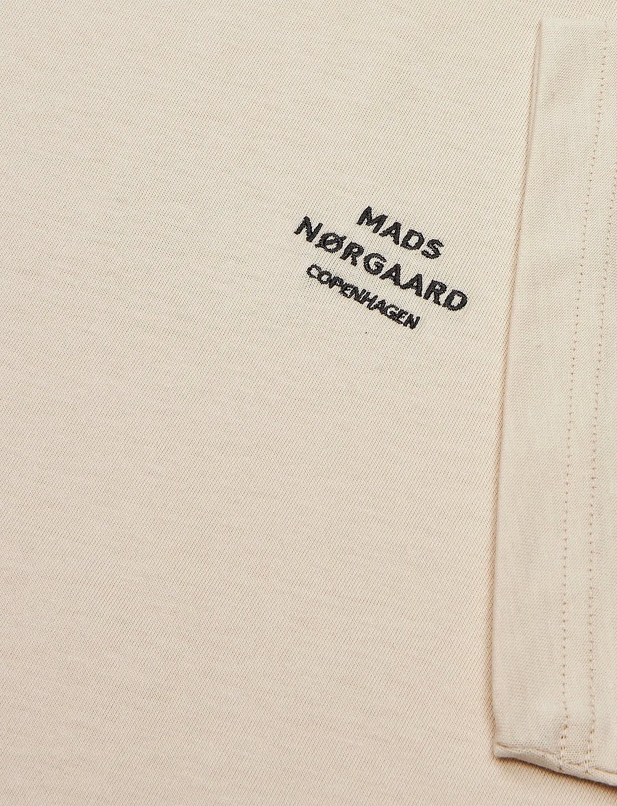 Mads Nørgaard - Cotton Jersey Frode Logo Tee FAV - kurzärmelige t-shirts - rainy day - 1