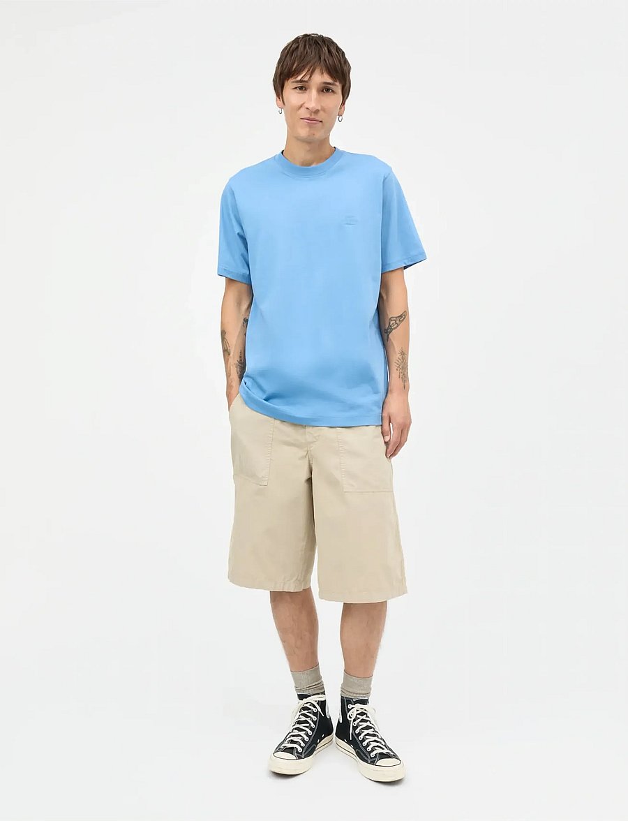 Mads Nørgaard - Cotton Jersey Frode Logo Tee FAV - kurzärmelige t-shirts - riviera - 0