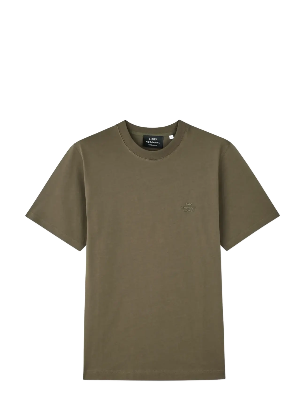 Mads Nørgaard Cotton Jersey Frode Logo Tee FAV - T-särgid - TARMAC / khaki/green