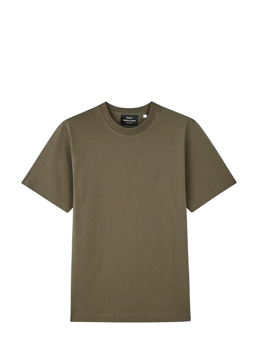Mads Nørgaard - Cotton Jersey Frode Logo Tee FAV - kurzärmelige t-shirts - tarmac - 0