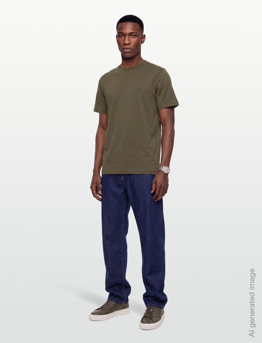 Mads Nørgaard - Cotton Jersey Frode Logo Tee FAV - lühikeste varrukatega t-särgid - tarmac - 0