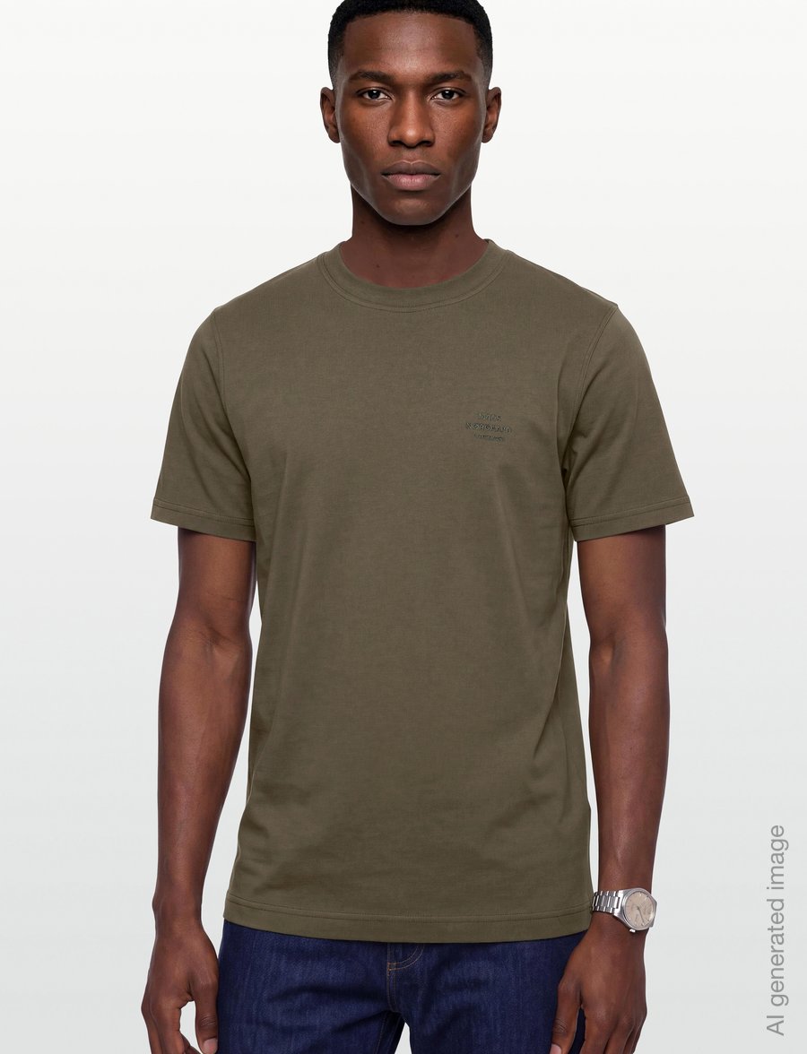 Mads Nørgaard - Cotton Jersey Frode Logo Tee FAV - kurzärmelige t-shirts - tarmac - 3