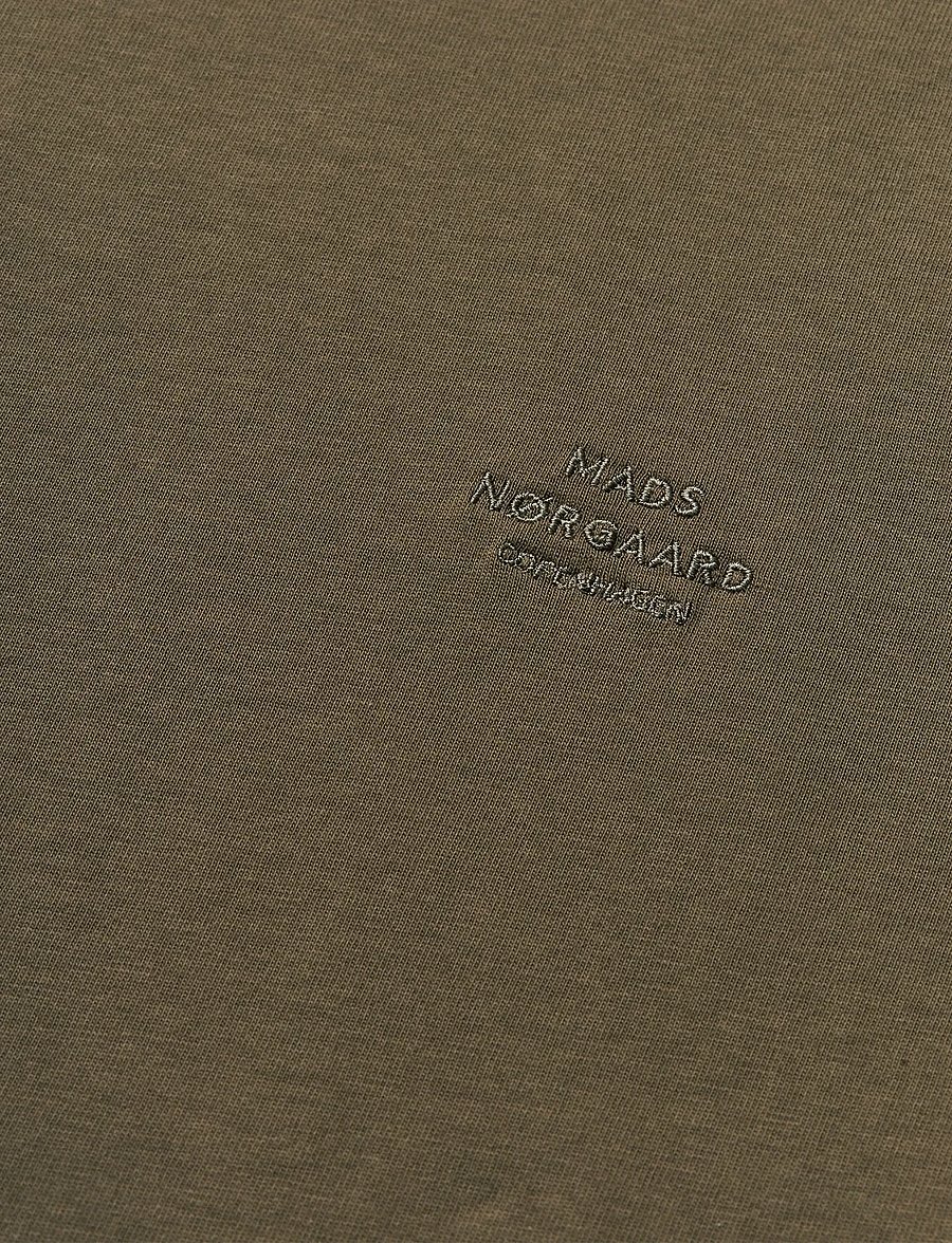 Mads Nørgaard - Cotton Jersey Frode Logo Tee FAV - kurzärmelige t-shirts - tarmac - 1