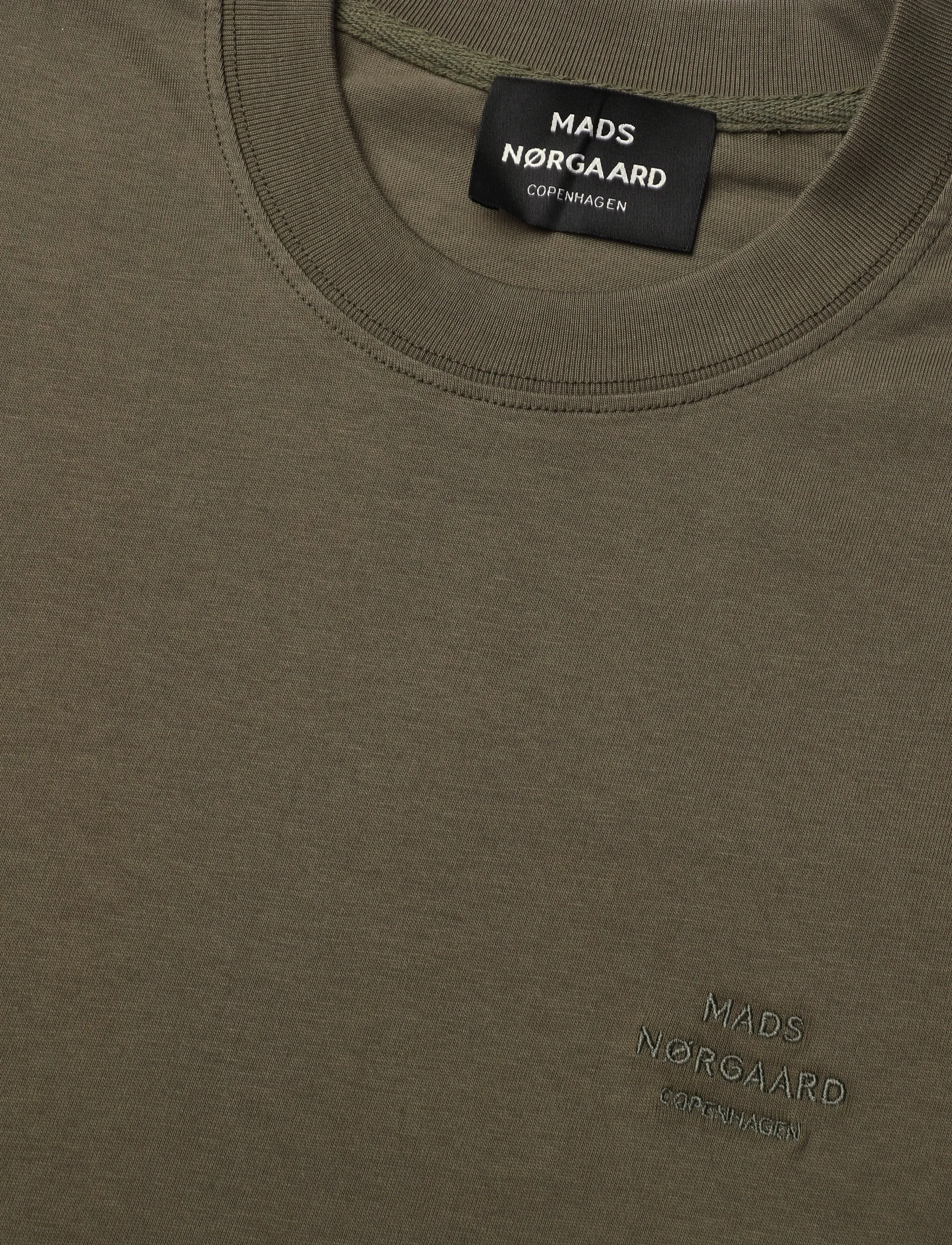 Mads Nørgaard - Cotton Jersey Frode Logo Tee FAV - lühikeste varrukatega t-särgid - tarmac - 5