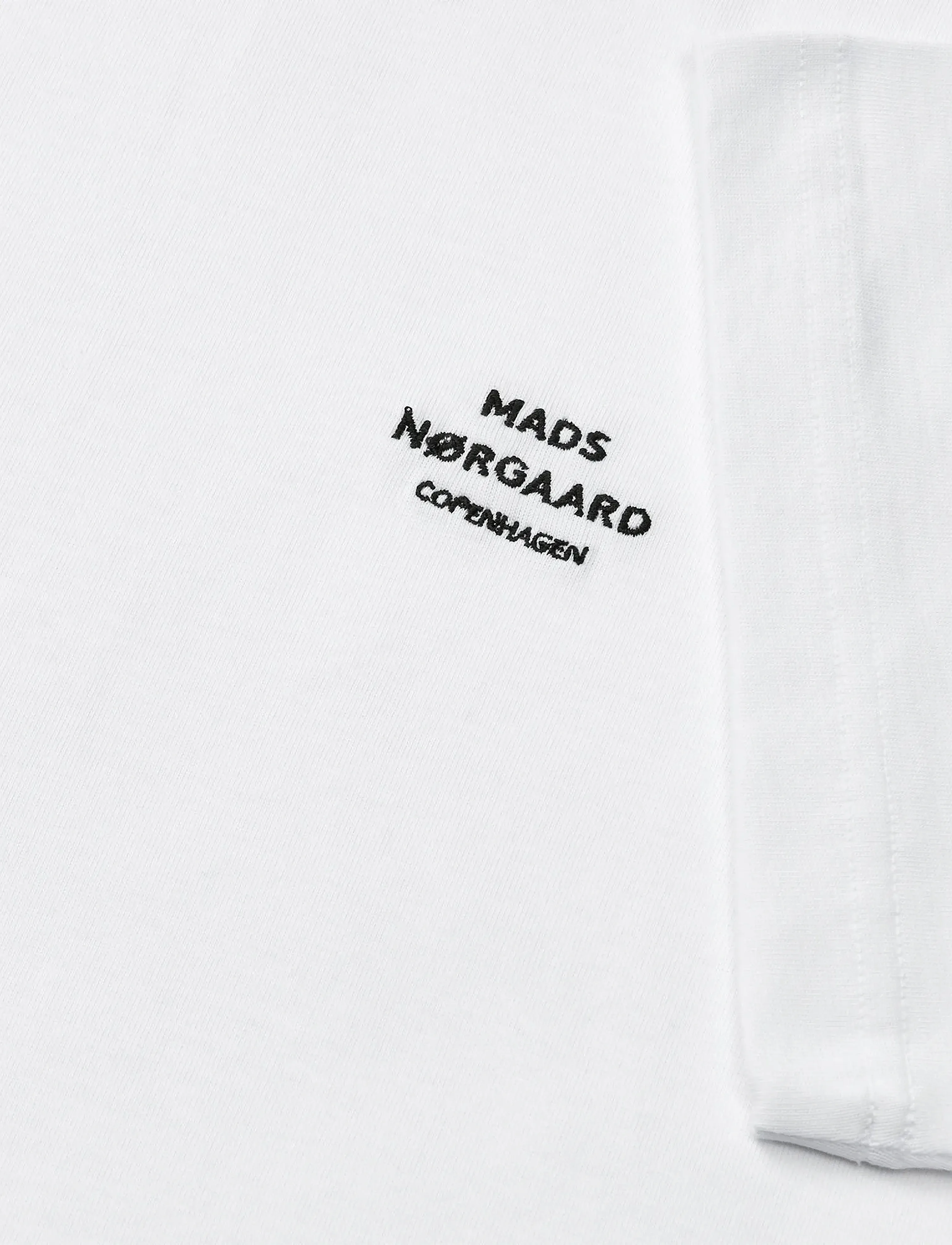 Mads Nørgaard - Cotton Jersey Frode Logo Tee FAV - kortærmede t-shirts - white - 1