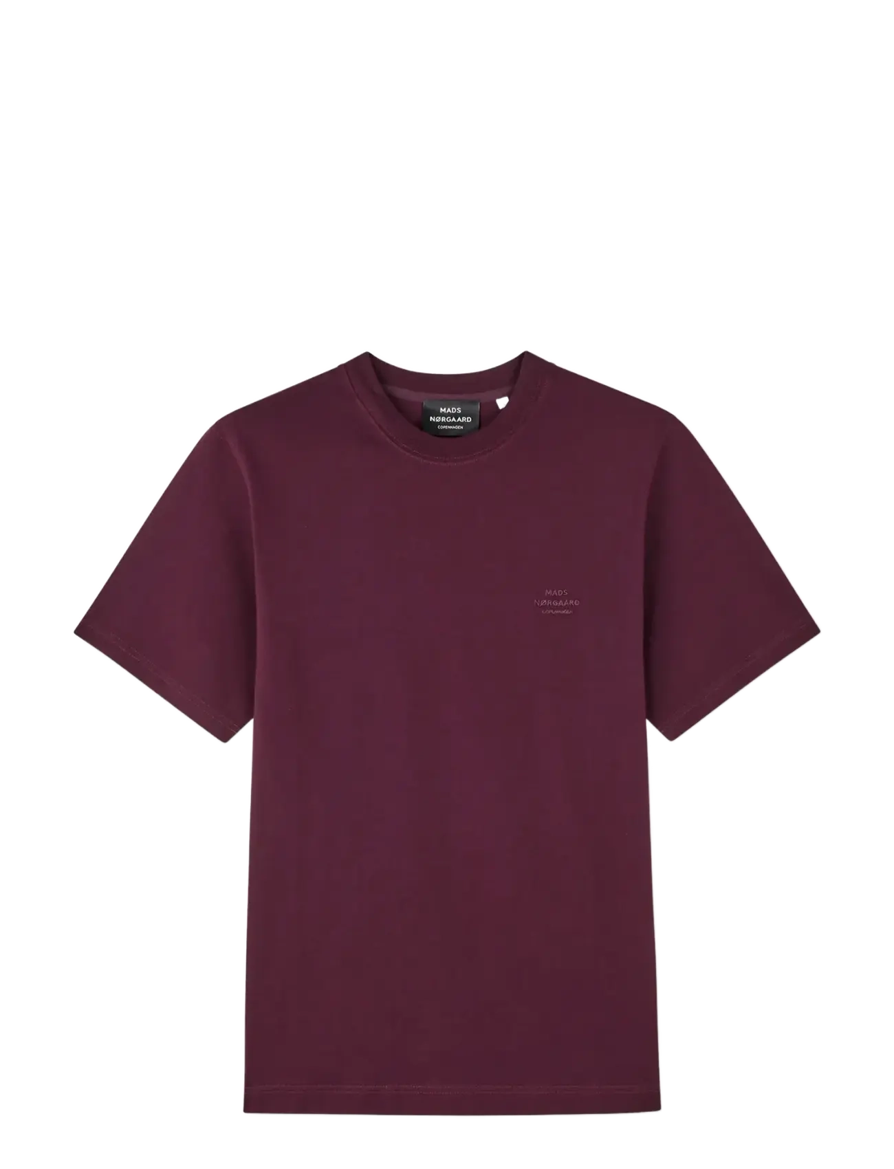 Mads Nørgaard Cotton Jersey Frode Logo Tee FAV - T-krekli - WINETASTING / burgundy