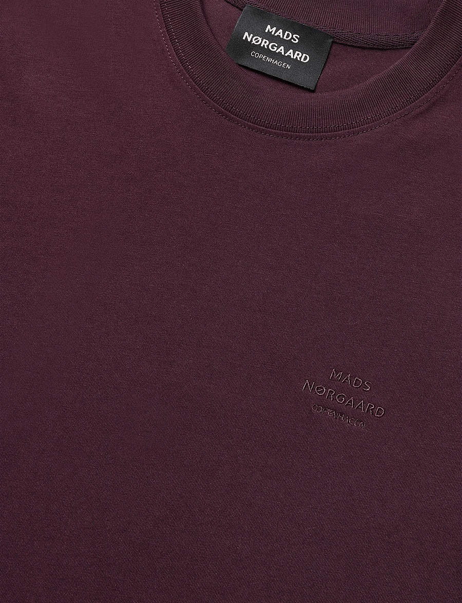 Mads Nørgaard - Cotton Jersey Frode Logo Tee FAV - kurzärmelige t-shirts - winetasting - 2