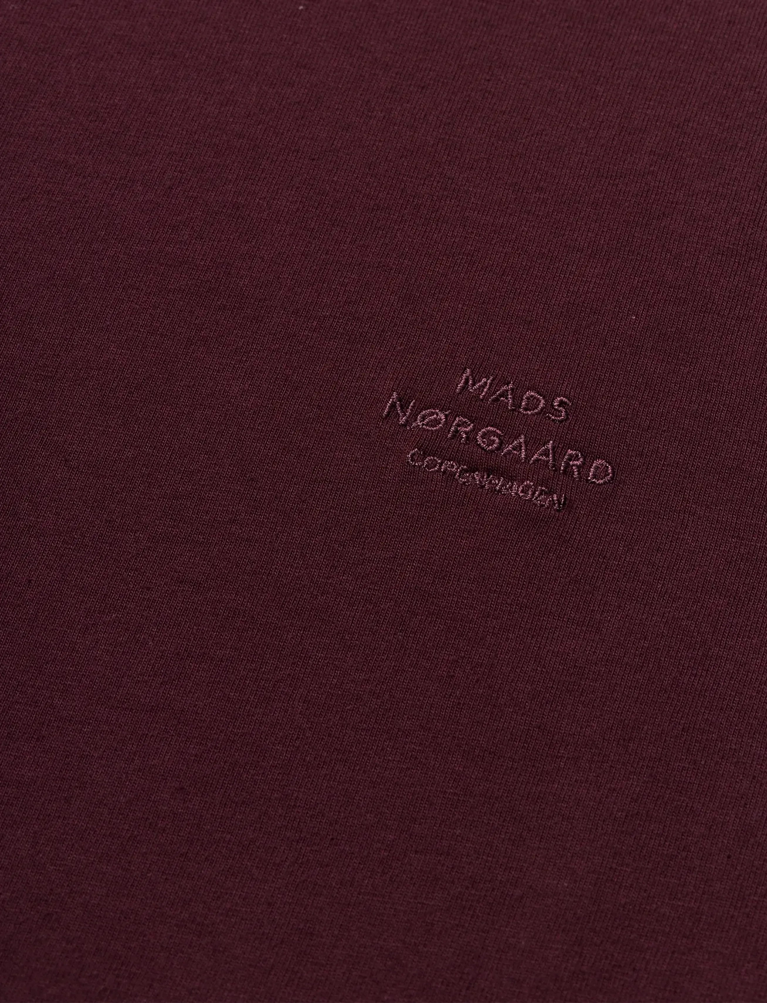 Mads Nørgaard - Cotton Jersey Frode Logo Tee FAV - short-sleeved t-shirts - winetasting - 1