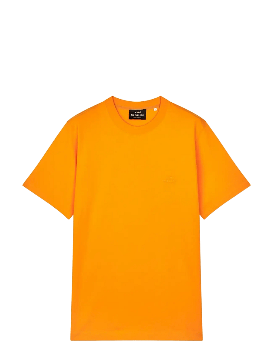 Mads Nørgaard - Cotton Jersey Frode Logo Tee FAV - kurzärmelige t-shirts - zinnia - 1
