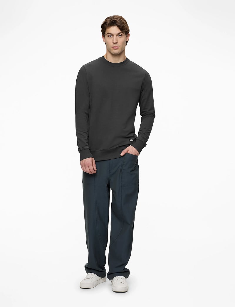 Mads Nørgaard - Light Terry Asker Sweat - nach anlass kaufen - asphalt - 2