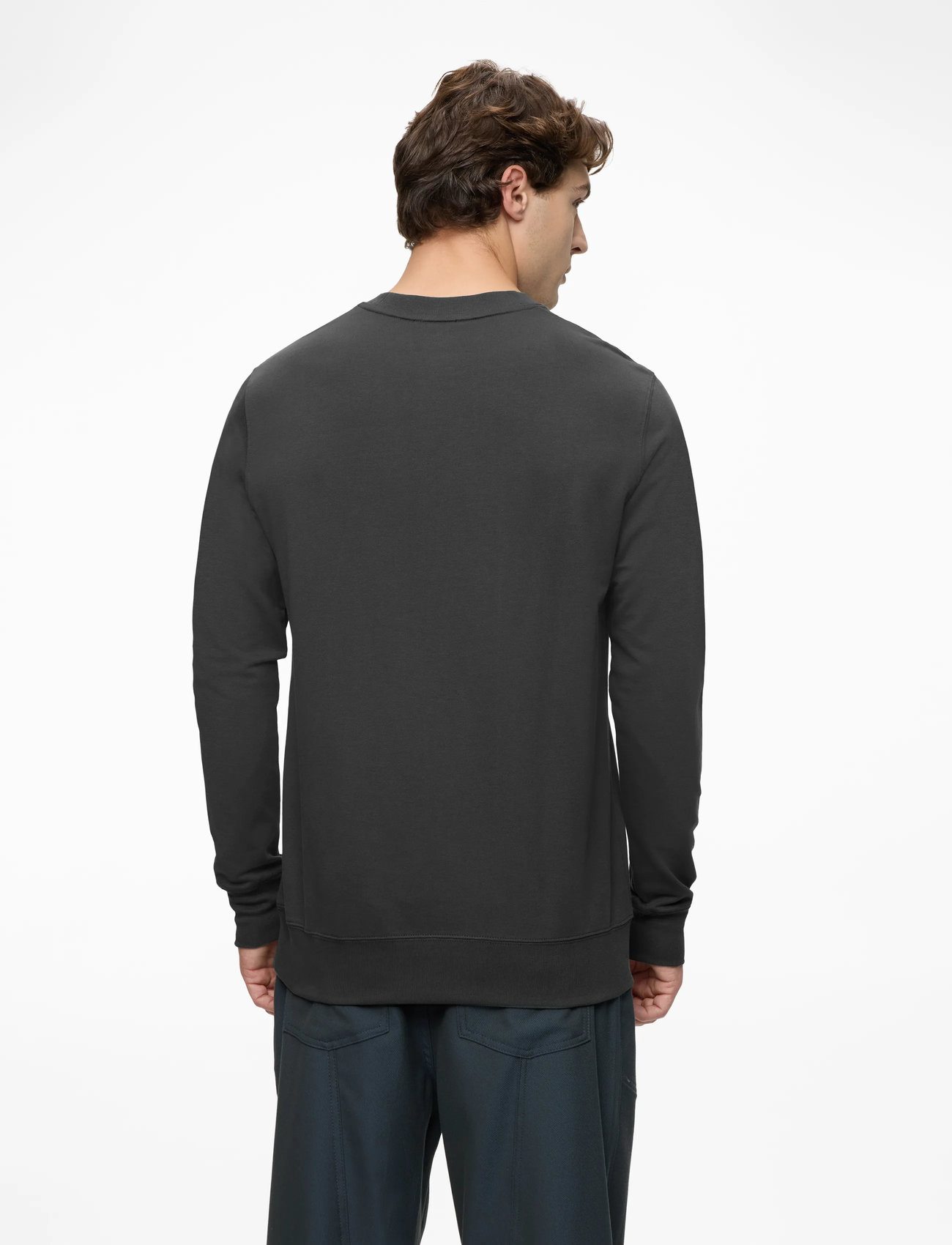 Mads Nørgaard - Light Terry Asker Sweat - nach anlass kaufen - asphalt - 4