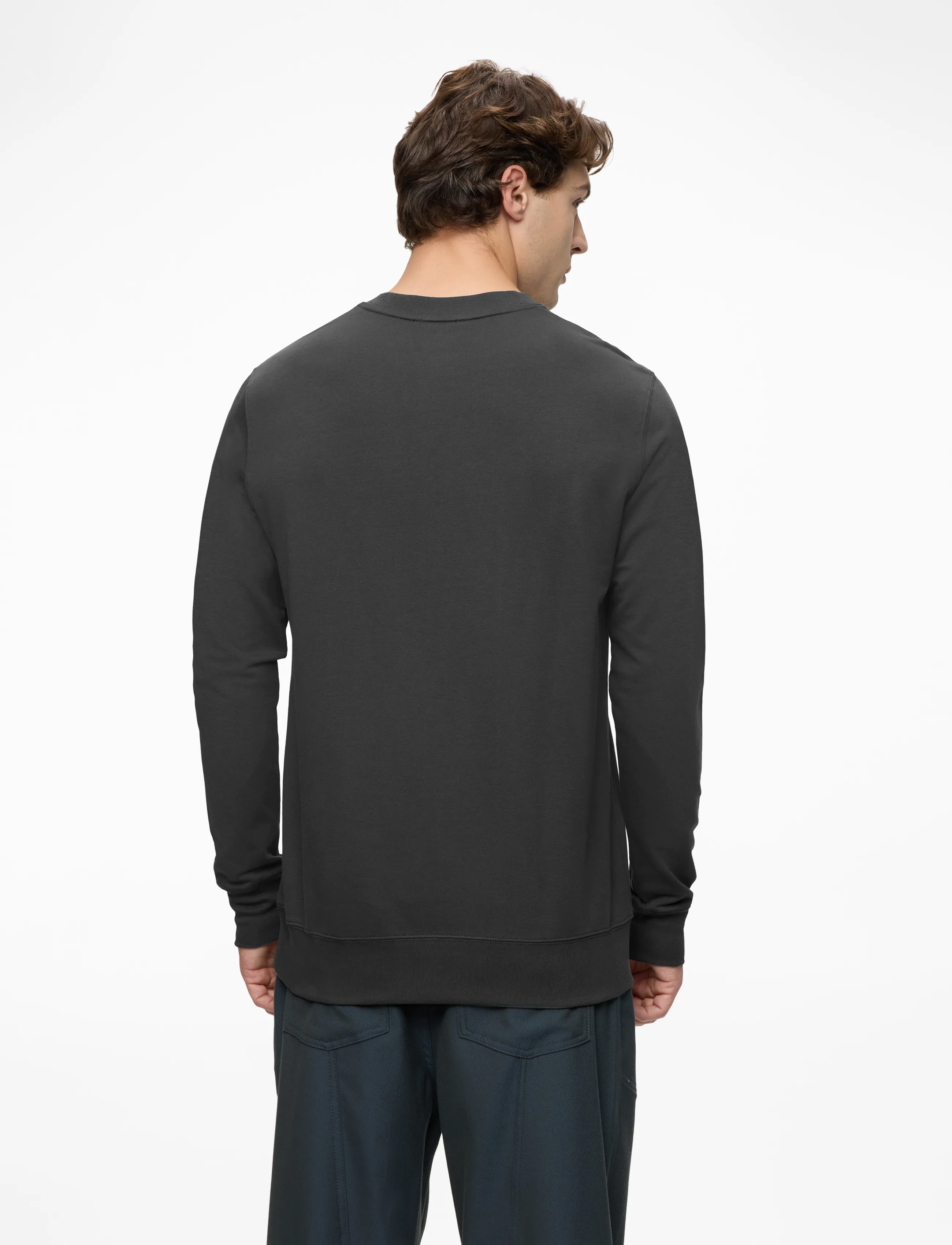 Mads Nørgaard - Light Terry Asker Sweat - shoppa efter tillfälle - asphalt - 4