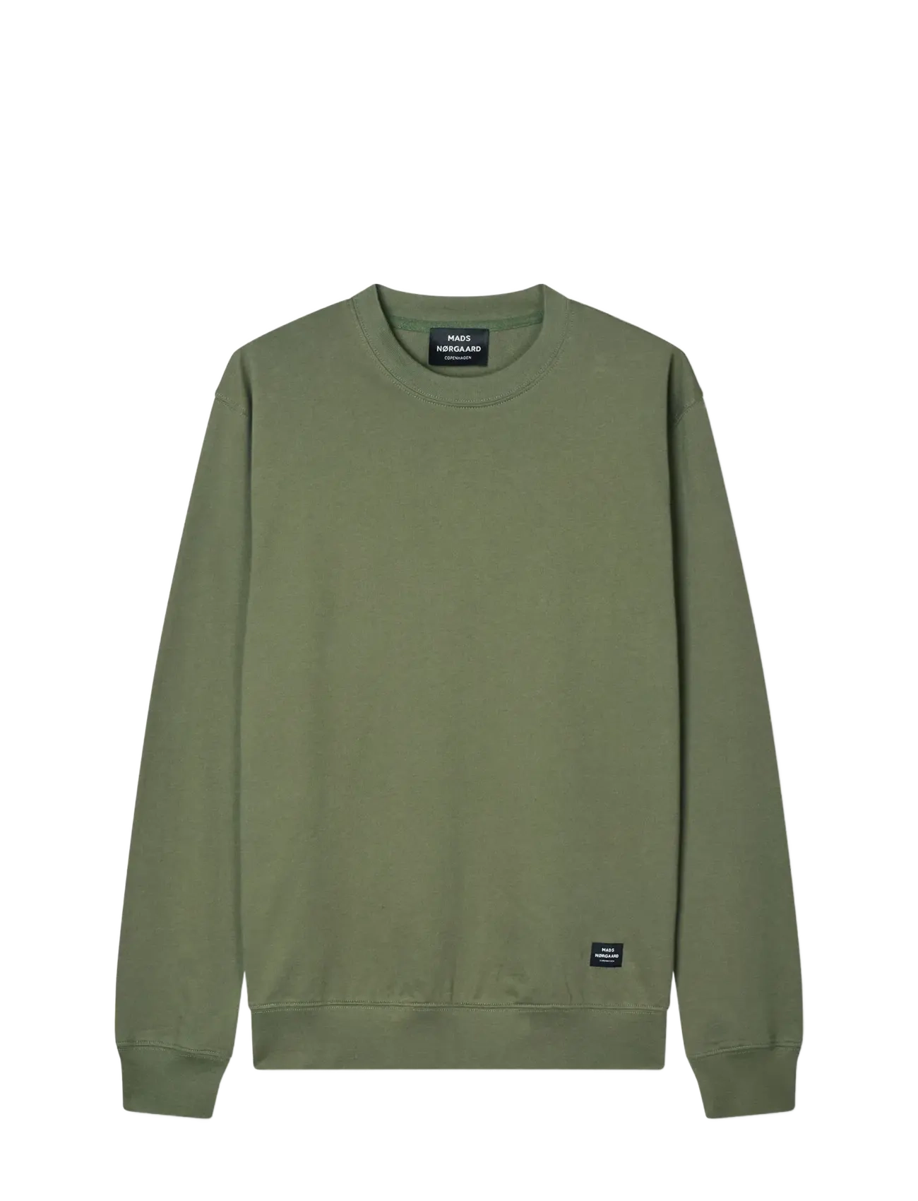 MADS NØRGAARD Hell Terry Asker Sweat Khaki - S - Herren