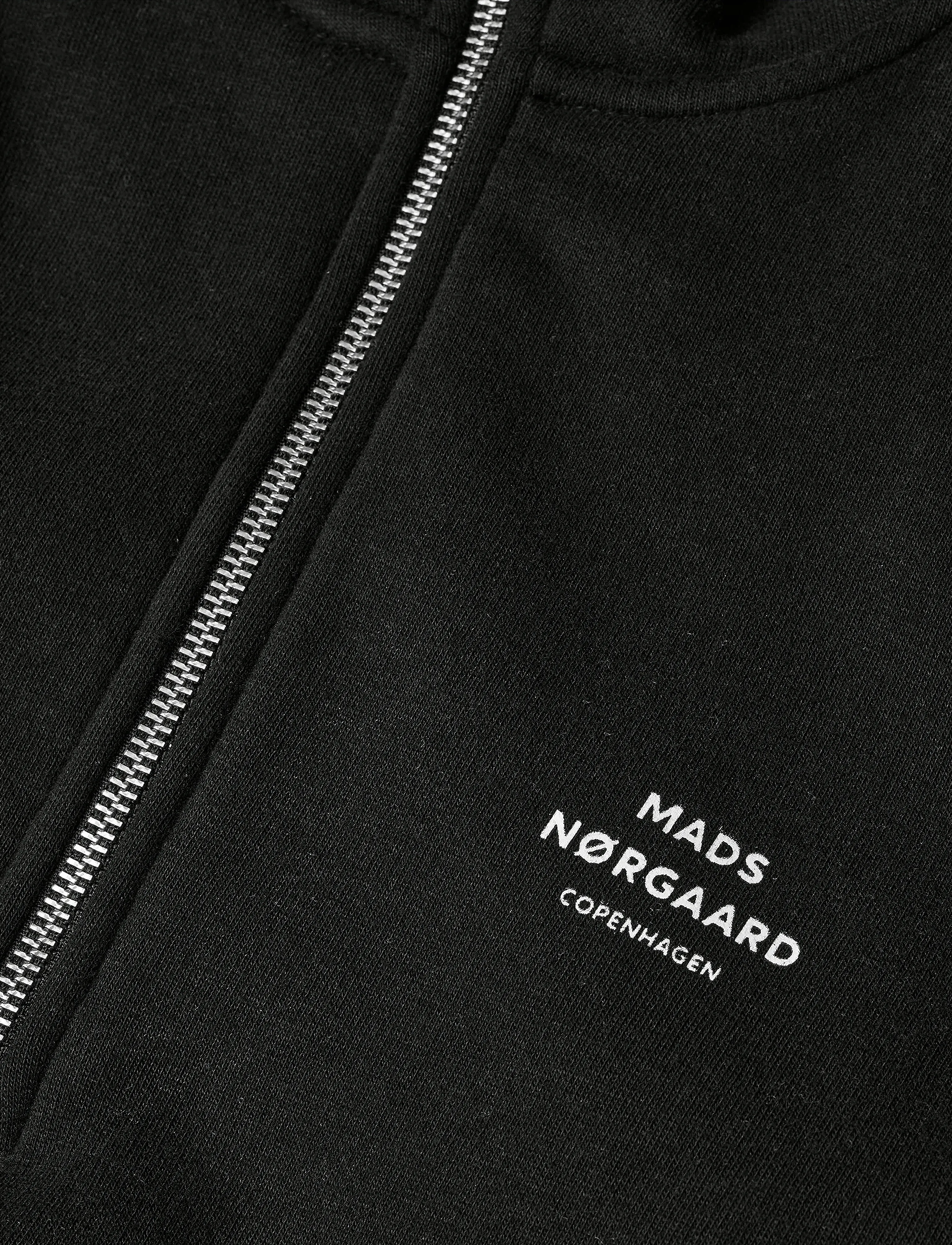 Mads Nørgaard - Standard Half Zip Logo Sweat - osta olukorra järgi - black - 1
