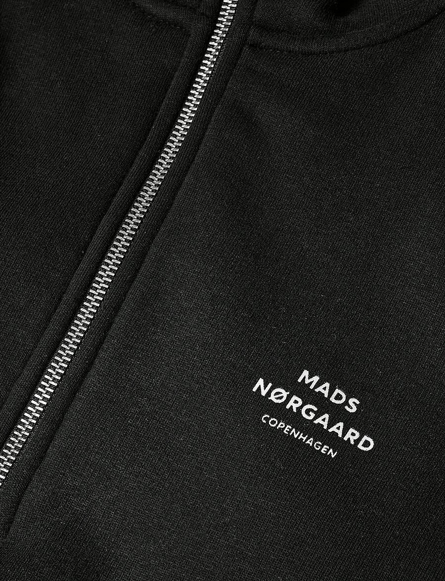 Mads Nørgaard - Standard Half Zip Logo Sweat - nach anlass kaufen - black - 1