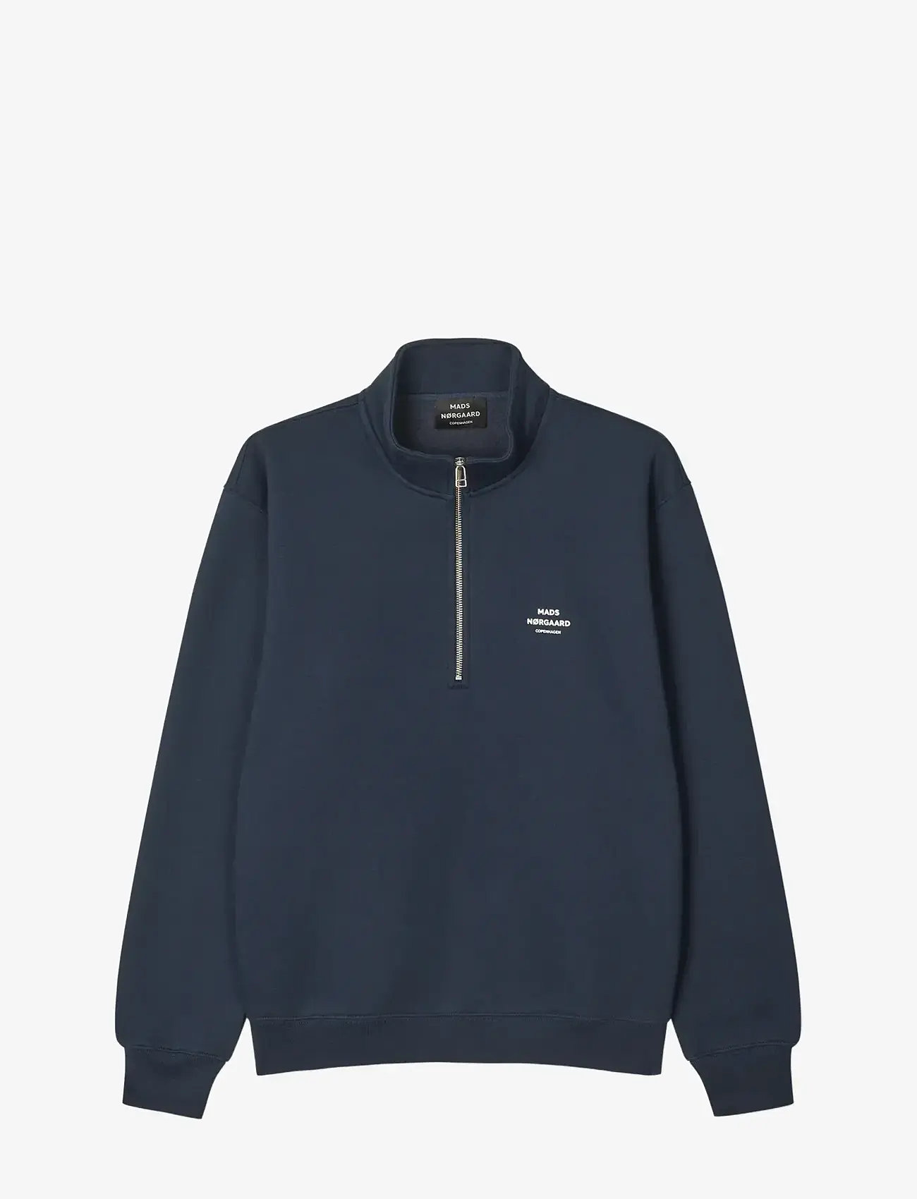 Mads Nørgaard - Standard Half Zip Logo Sweat - verslaðu eftir tilefni - parisian night - 0