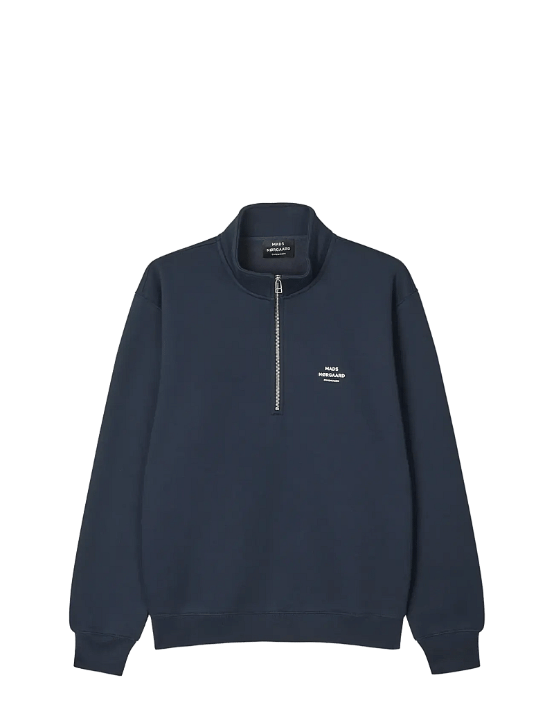 Mads Nørgaard - Standard Half Zip Logo Sweat - nach anlass kaufen - parisian night - 0