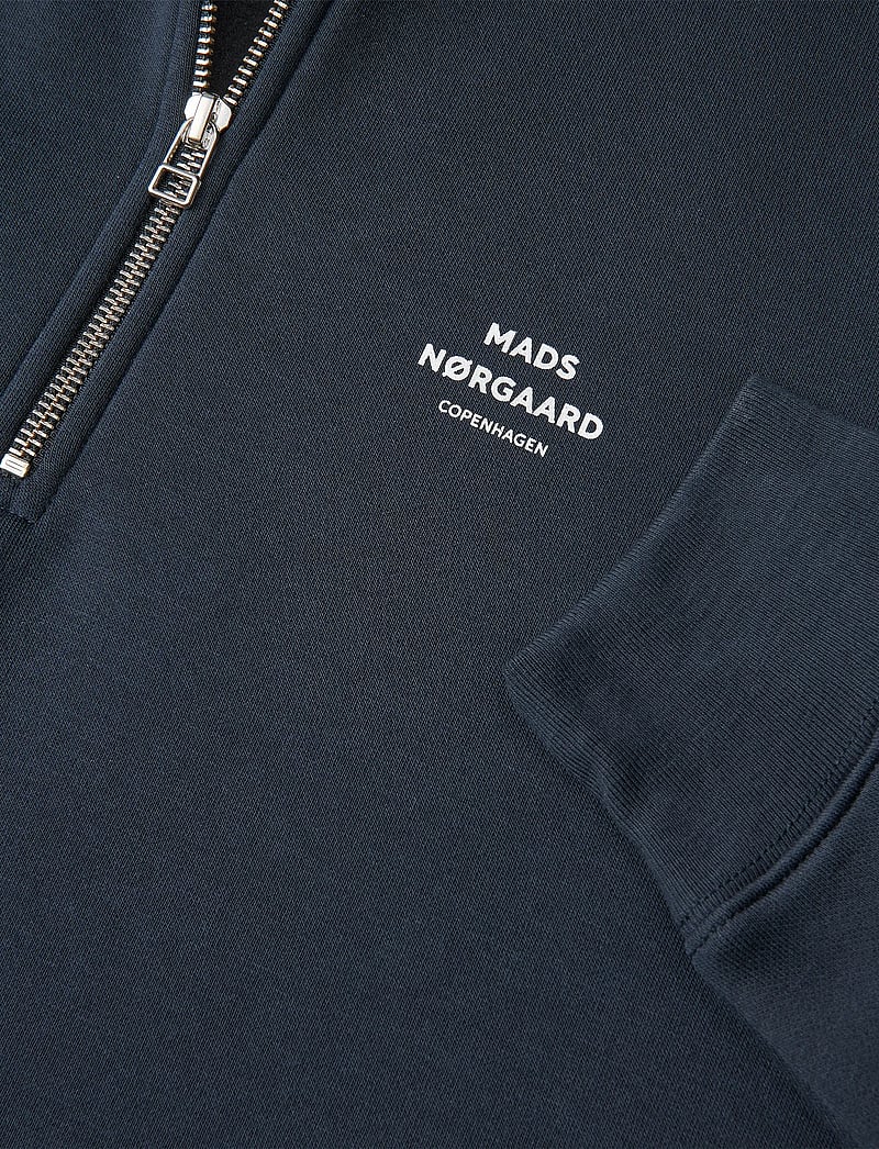 Mads Nørgaard - Standard Half Zip Logo Sweat - nach anlass kaufen - parisian night - 1