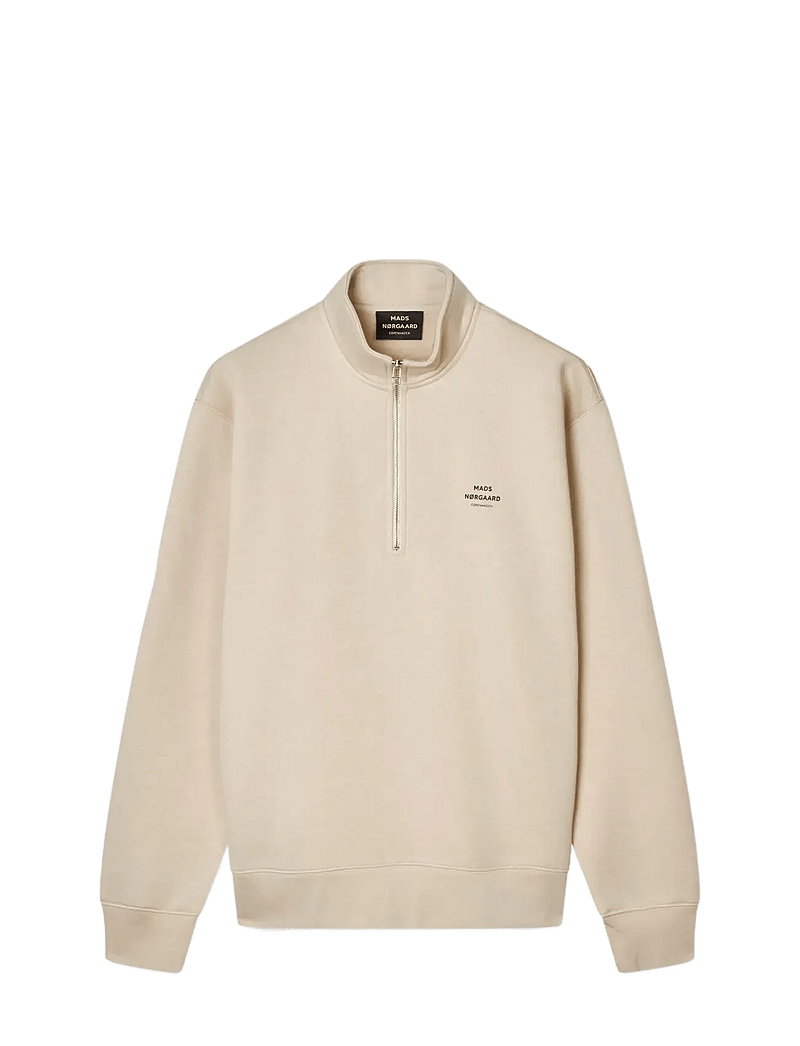 Mads Nørgaard - Standard Half Zip Logo Sweat - shop efter anledning - rainy day - 0