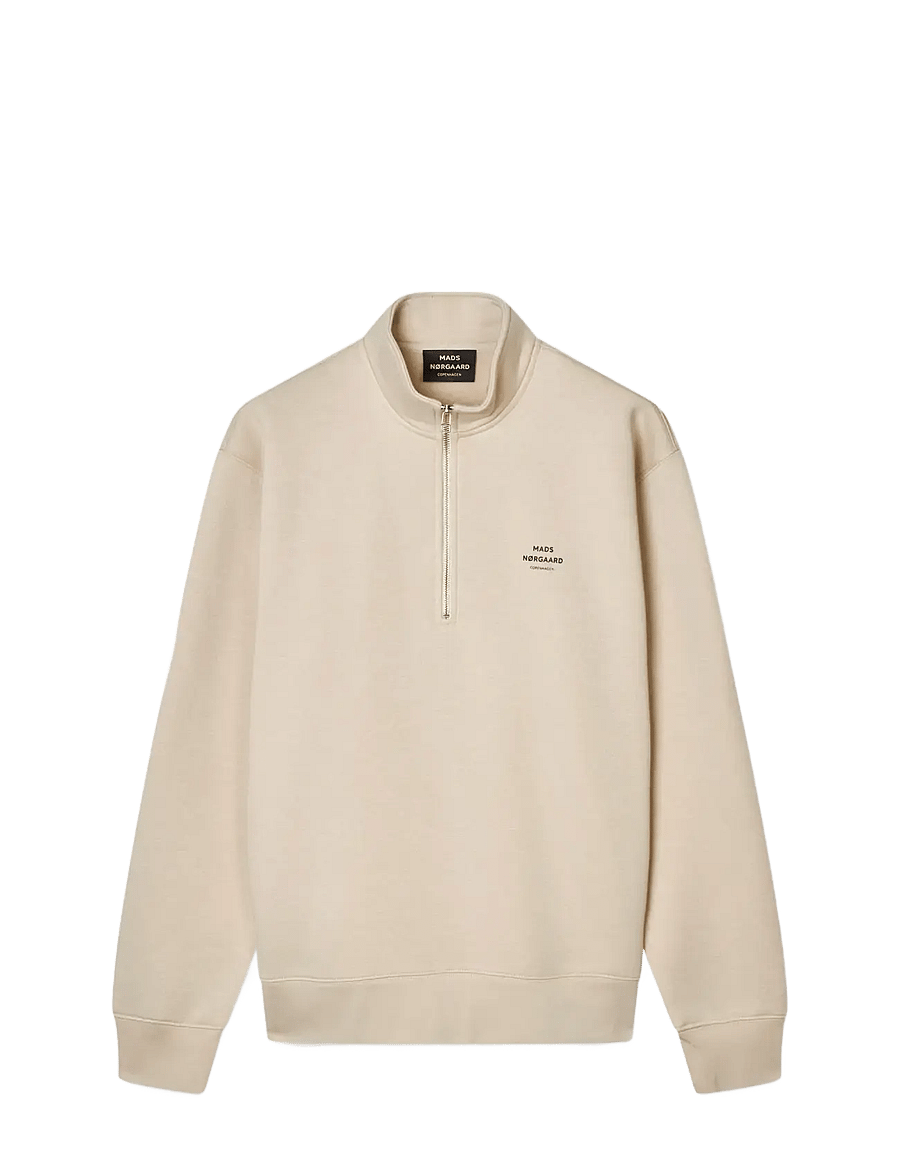 Mads Nørgaard - Standard Half Zip Logo Sweat - nach anlass kaufen - rainy day - 0