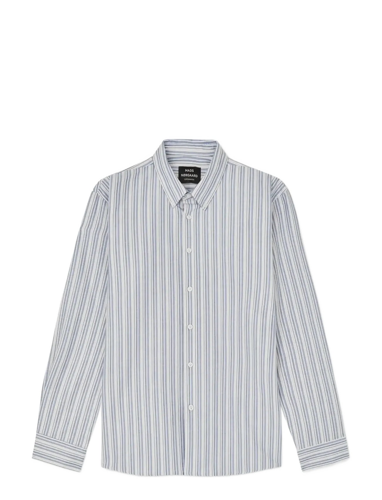 Cotton Oxford Sune Stripe Shirt BD FAV - BRIGHT COBALT