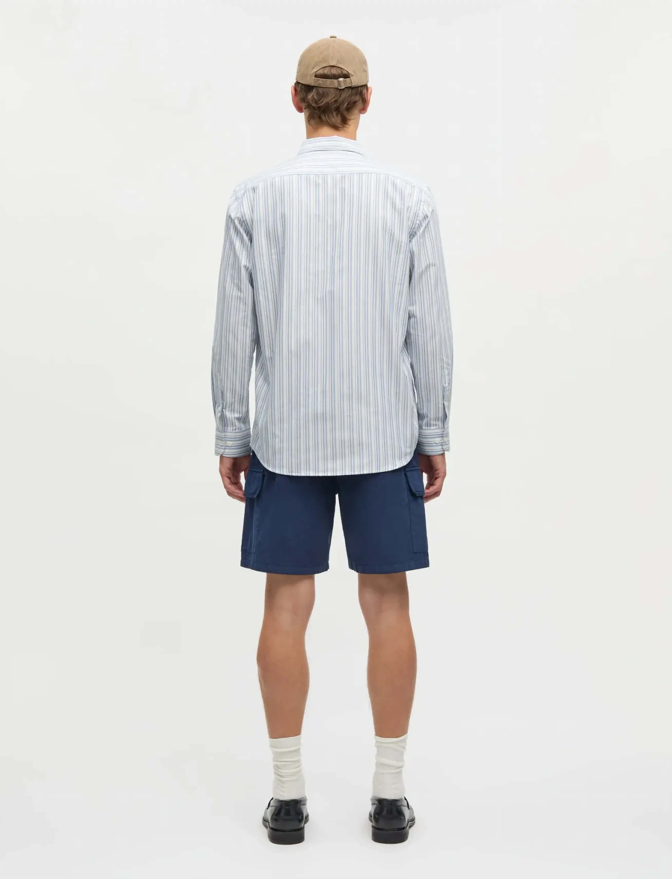 Mads Nørgaard - Cotton Oxford Sune Stripe Shirt BD FAV - chemises à rayures - bright cobalt - 2