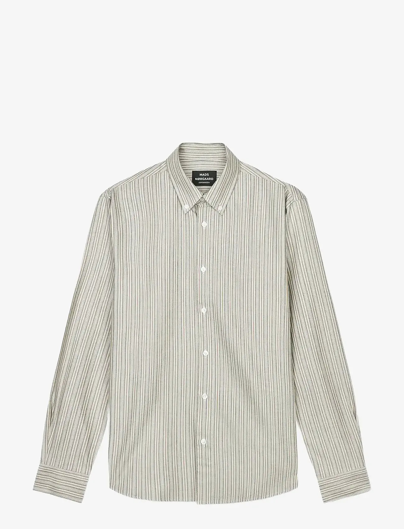 Mads Nørgaard - Cotton Oxford Sune Stripe Shirt BD FAV - stribede skjorter - parisian night/beech - 1