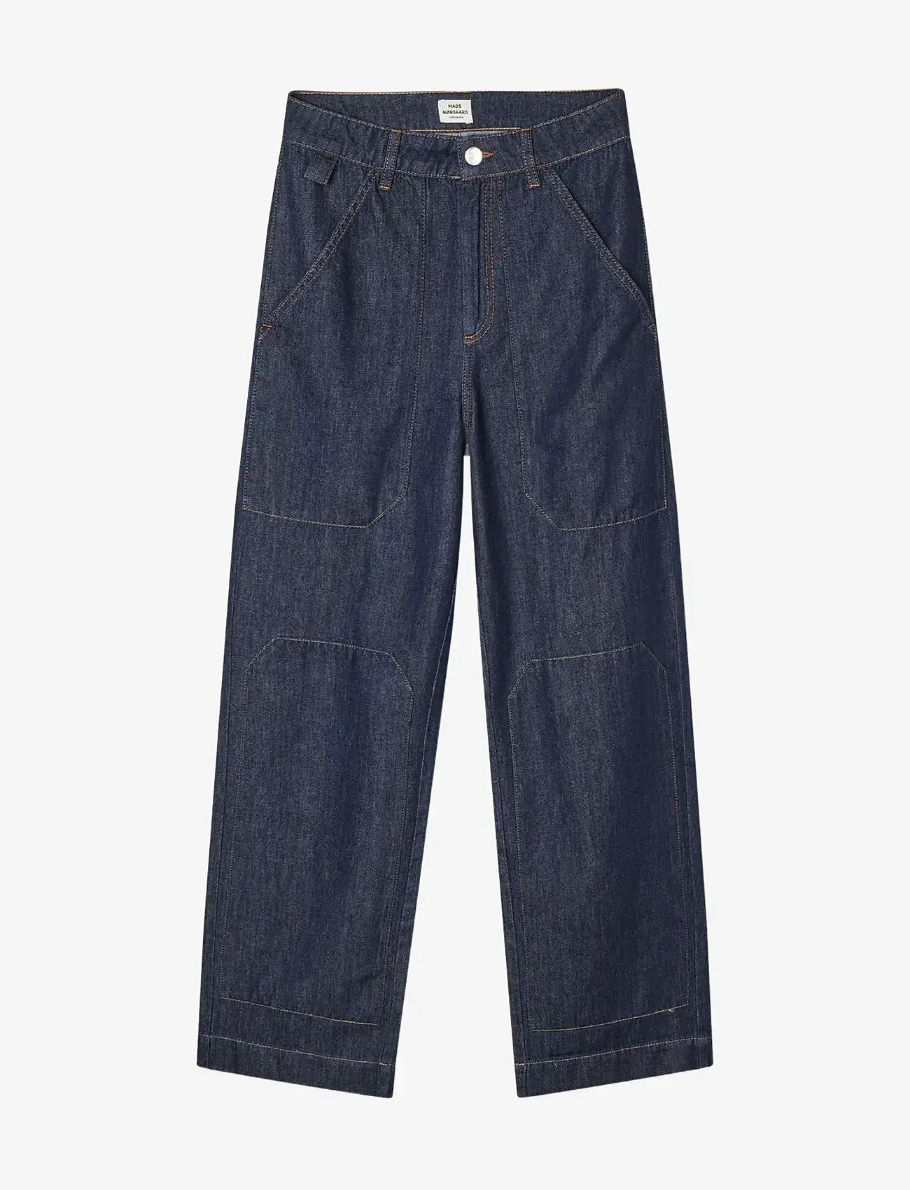Mads Nørgaard - Cosy Denim Bonnie Pants - straight jeans - dark indigo - 1