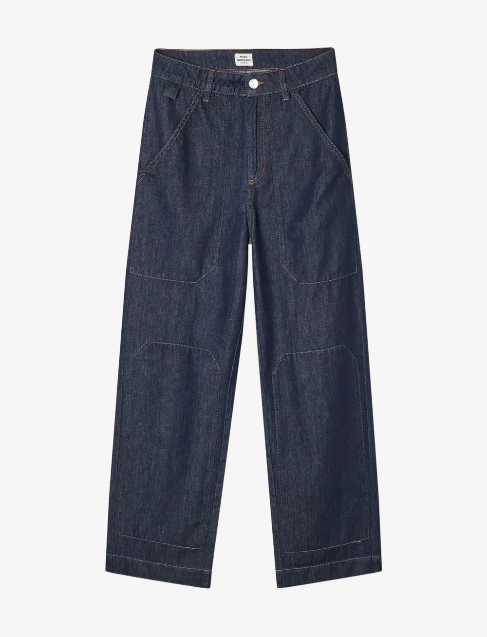 Mads Nørgaard - Cosy Denim Bonnie Pants - sirge säärega teksad - dark indigo - 1