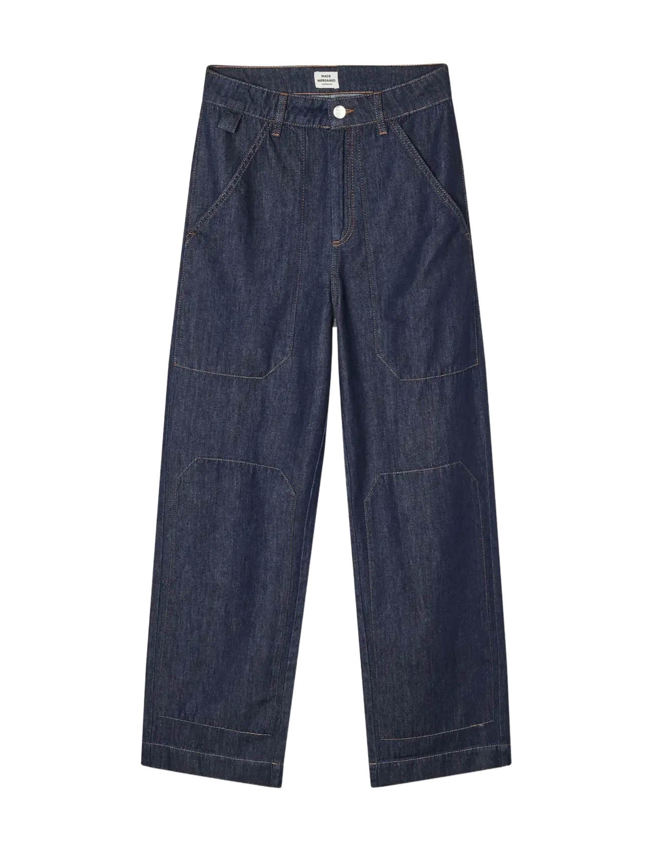 Mads Nørgaard Cosy Denim Bonnie Pants - Mads Nørgaard - DARK INDIGO / navy