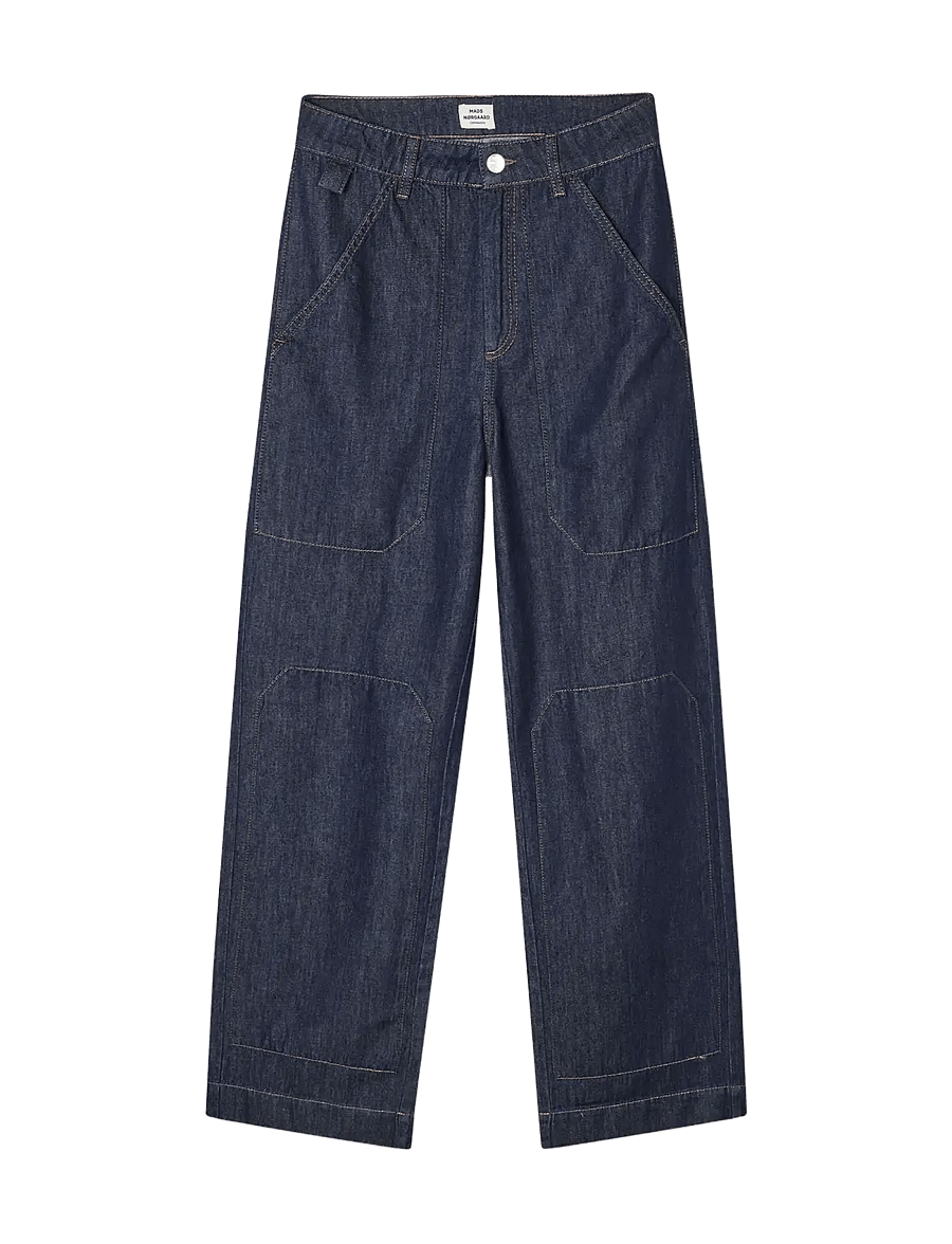 Mads Nørgaard - Cosy Denim Bonnie Pants - gerade jeans - dark indigo - 1