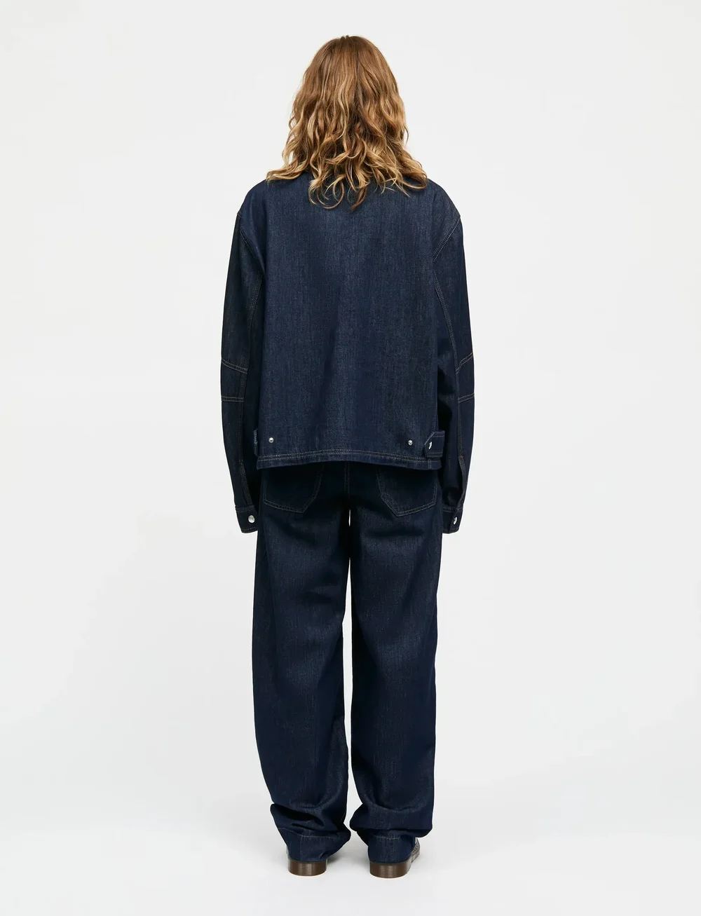 Mads Nørgaard - Cosy Denim Bonnie Pants - sirge säärega teksad - dark indigo - 2