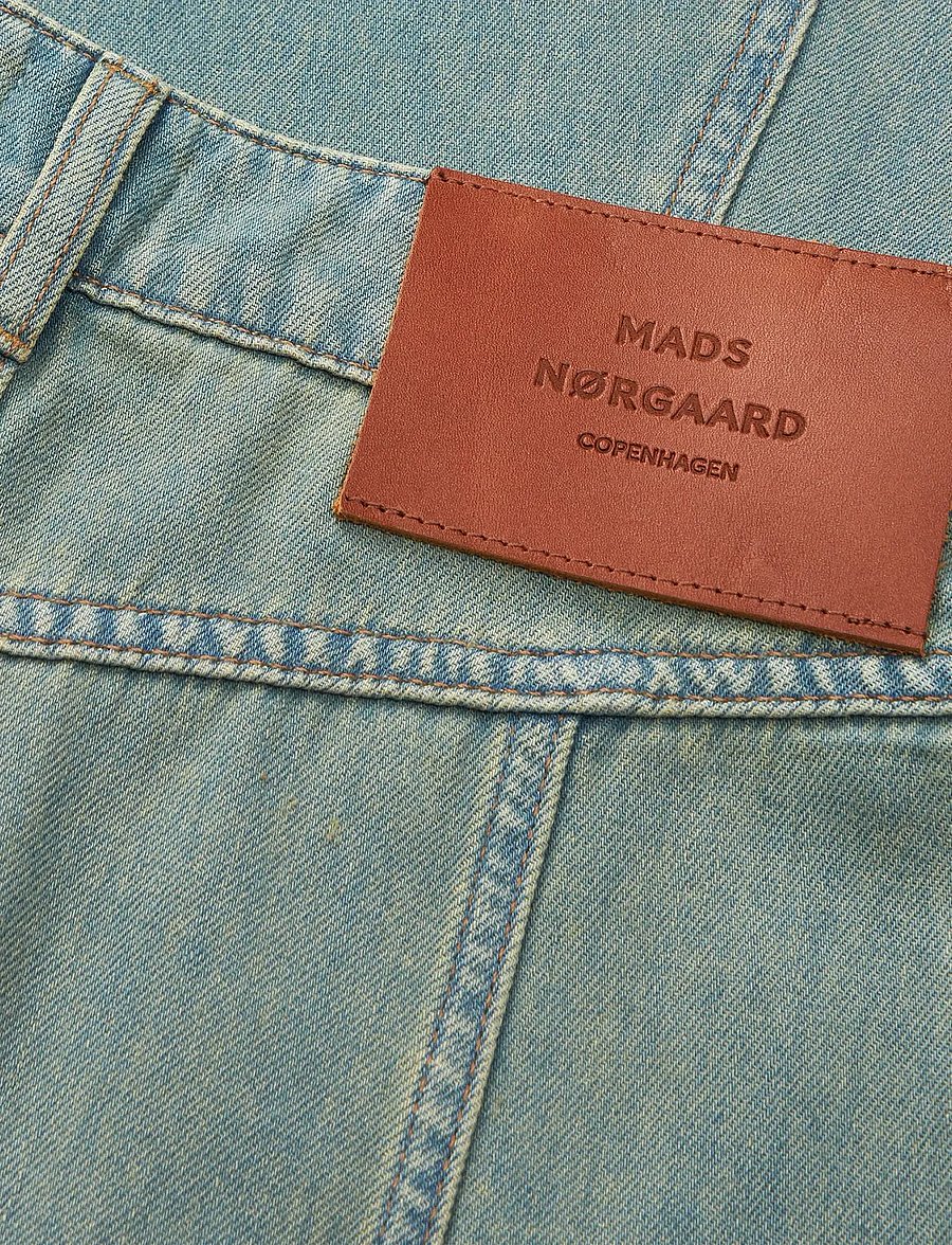 Mads Nørgaard - Cosy Denim Solan Skirt - denimnederdele - vintage blue - 3