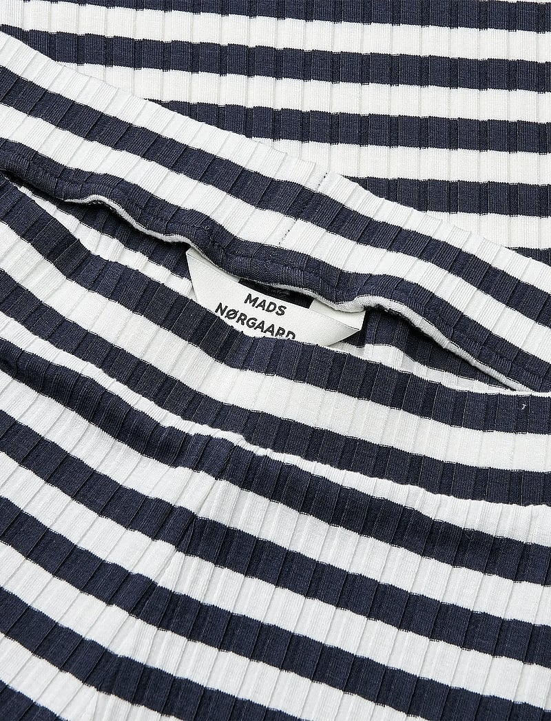 Mads Nørgaard - 5x5 Stripe Lonnie Pants - sirge säärega püksid - vanilla ice/parisian night - 3