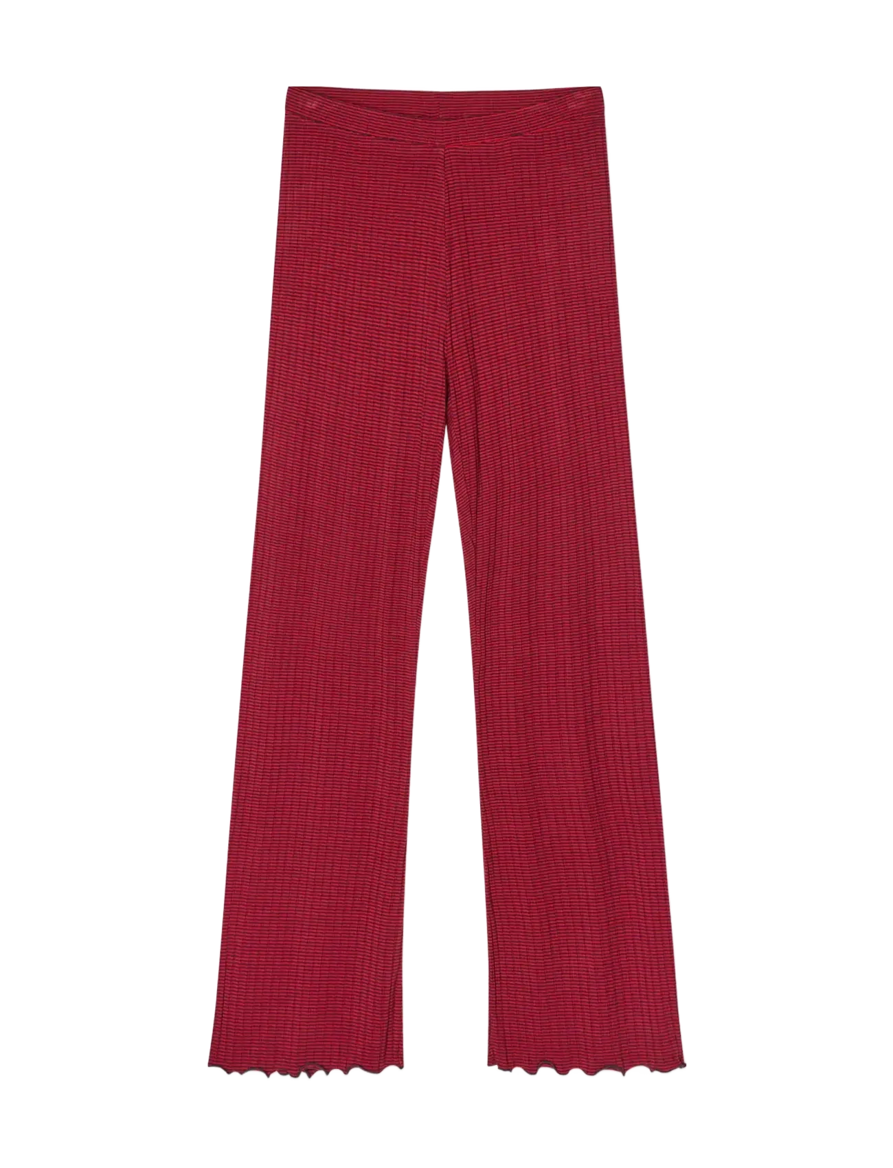 MADS NØRGAARD 5X5 Stripe Lonnie Hosen Rot - L - Damen