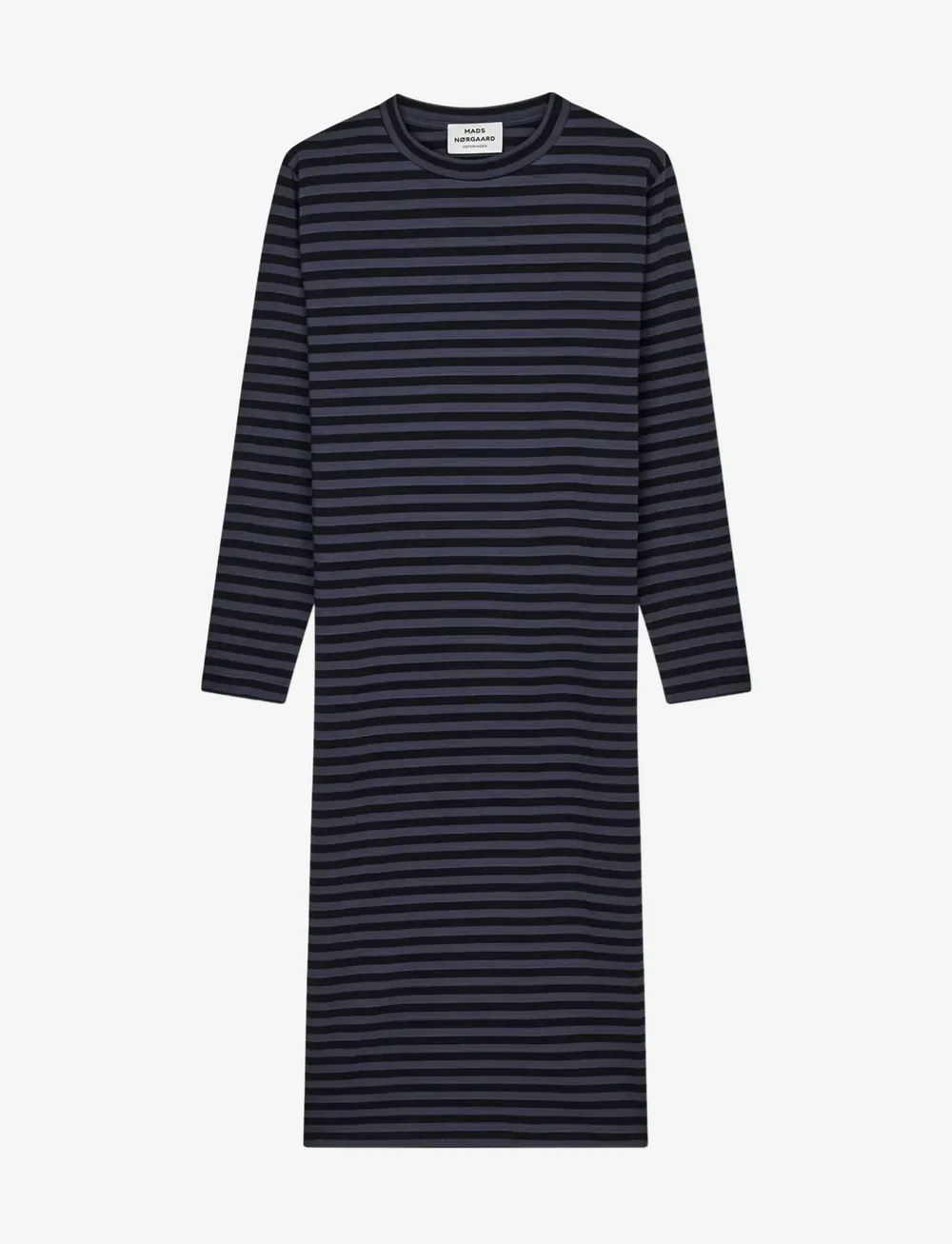 Mads Nørgaard - Soft Single Ella Dress - midi kjoler - parisian night/black - 1